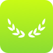 Small icon of a laurel wreath.